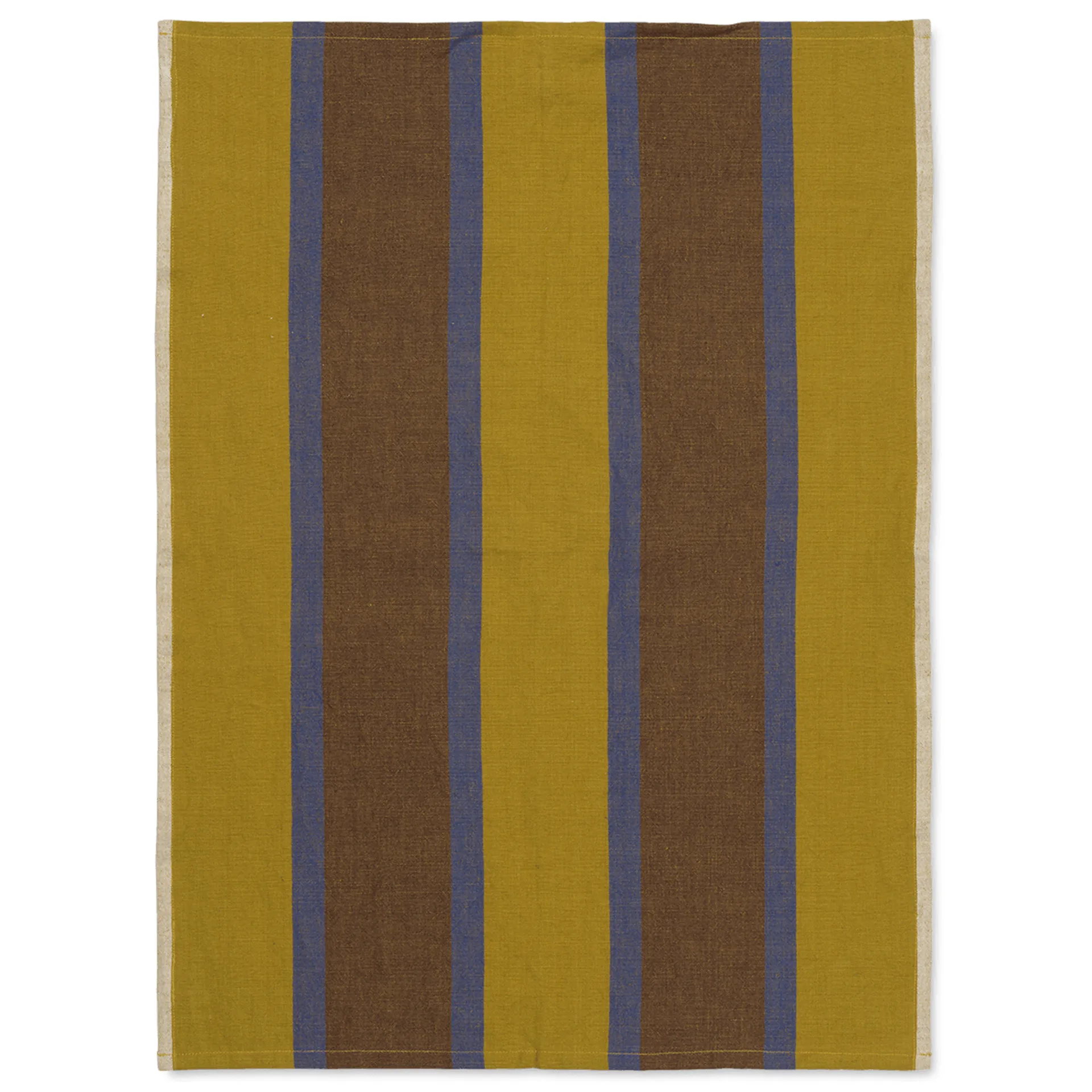 Serviette de cuisine Hale 50x70 cm, Lime-bright blue-chocolate Ferm Living