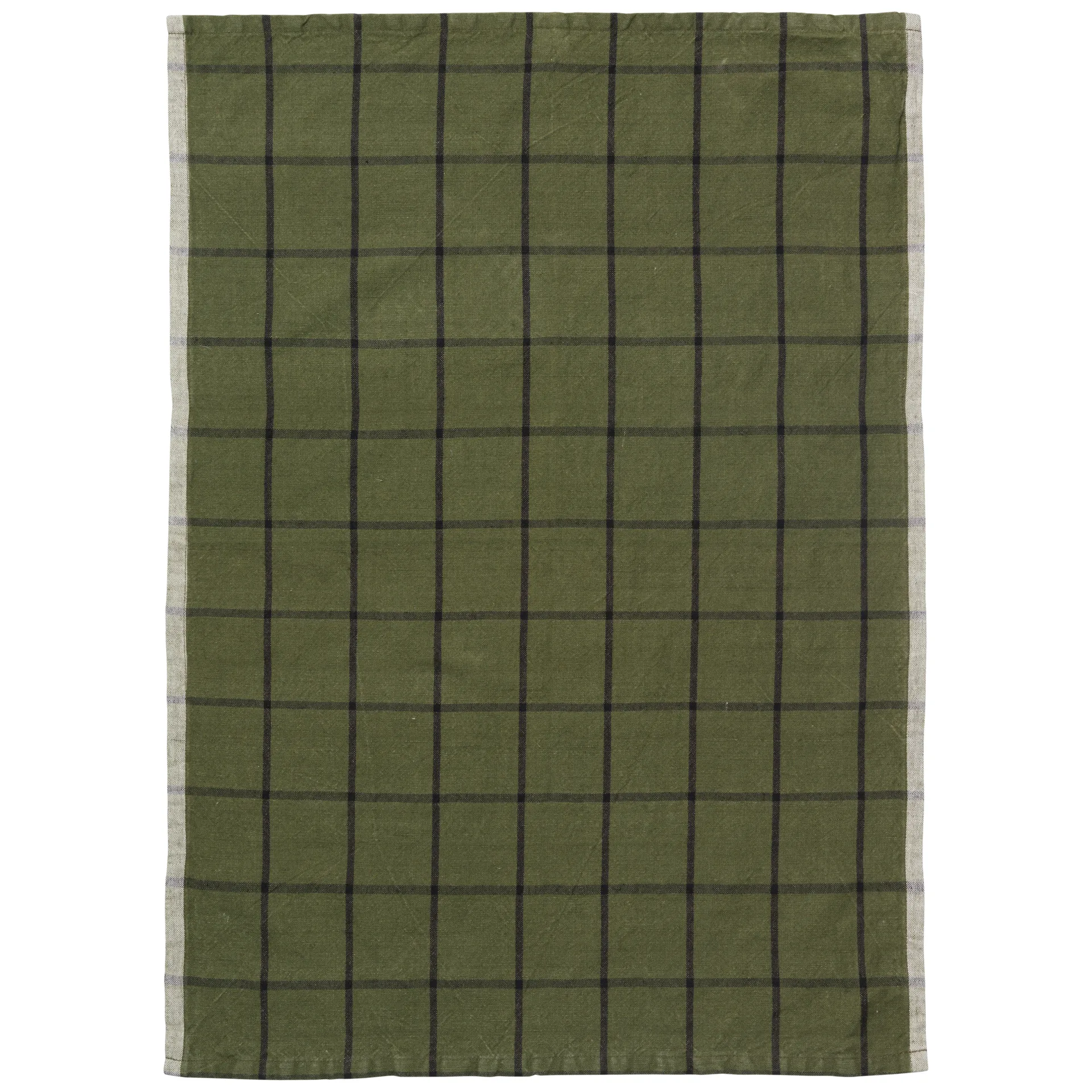 Serviette de cuisine Hale 50x70 cm, Vert-noir Ferm Living