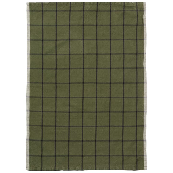 Serviette de cuisine Hale 50x70 cm - Vert-noir - Ferm LIVING