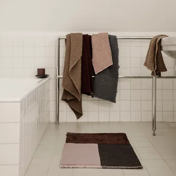 Serviette en coton écologique tan - 50x100 cm - Ferm Living