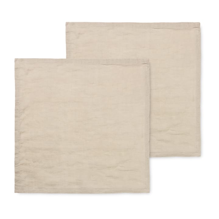 Serviettes en lin ferm LIVING Lot de 2 - Natural - ferm LIVING