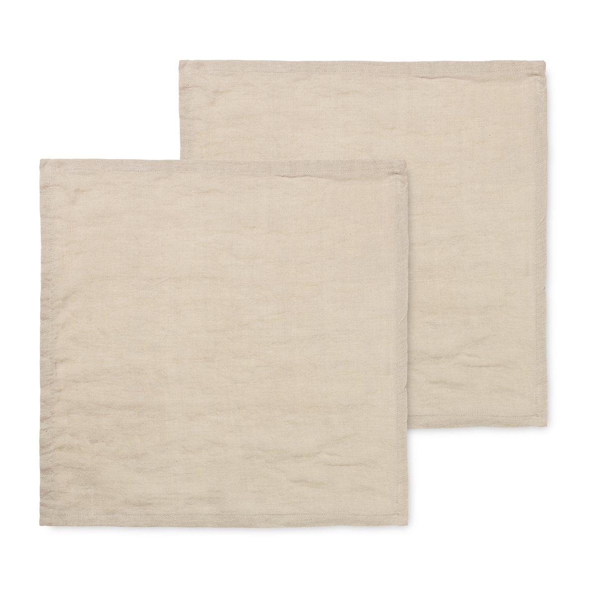 ferm LIVING Serviettes en lin ferm LIVING Lot de 2 Natural