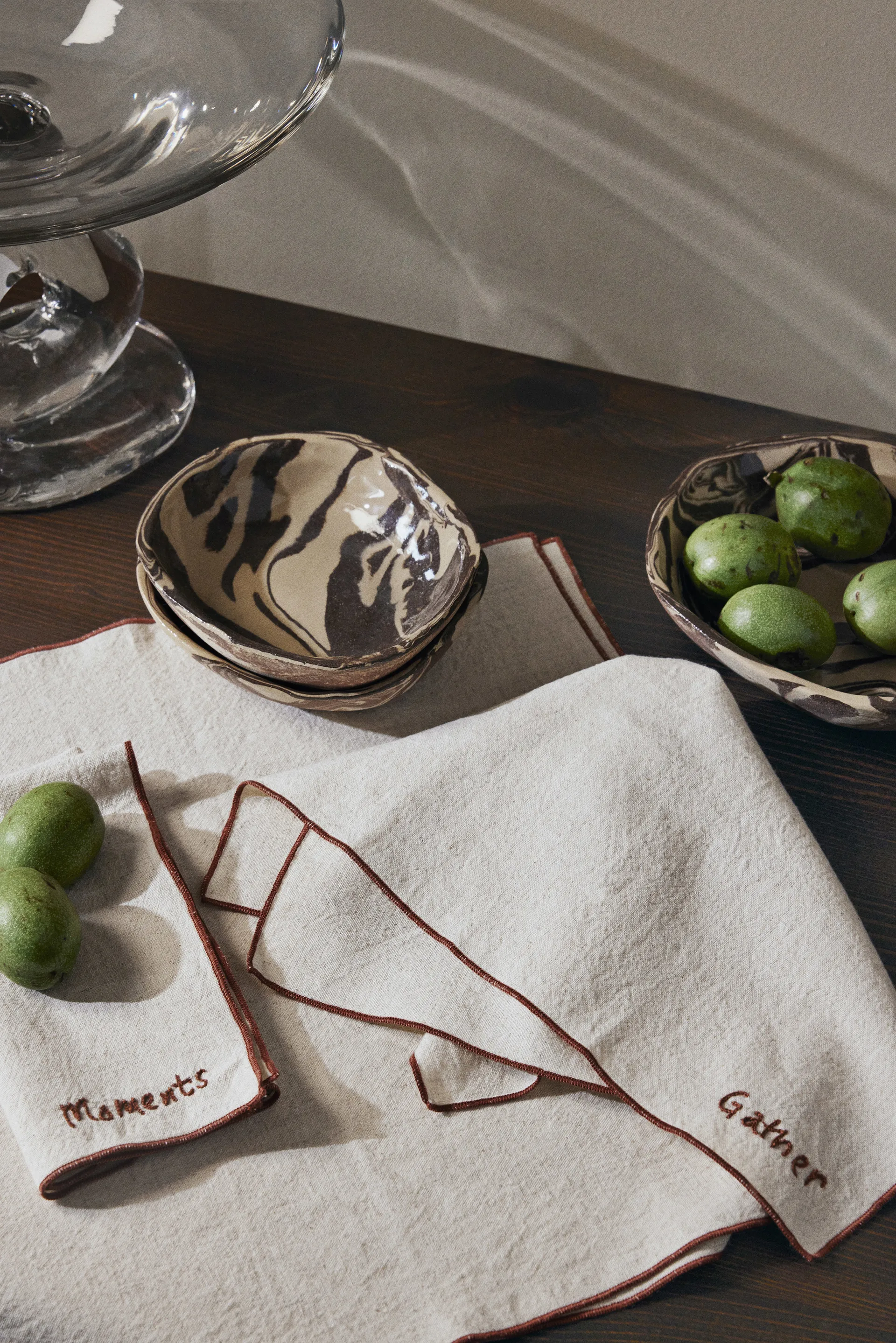 Serviettes Occasions, 4 pièces, Naturel Ferm Living