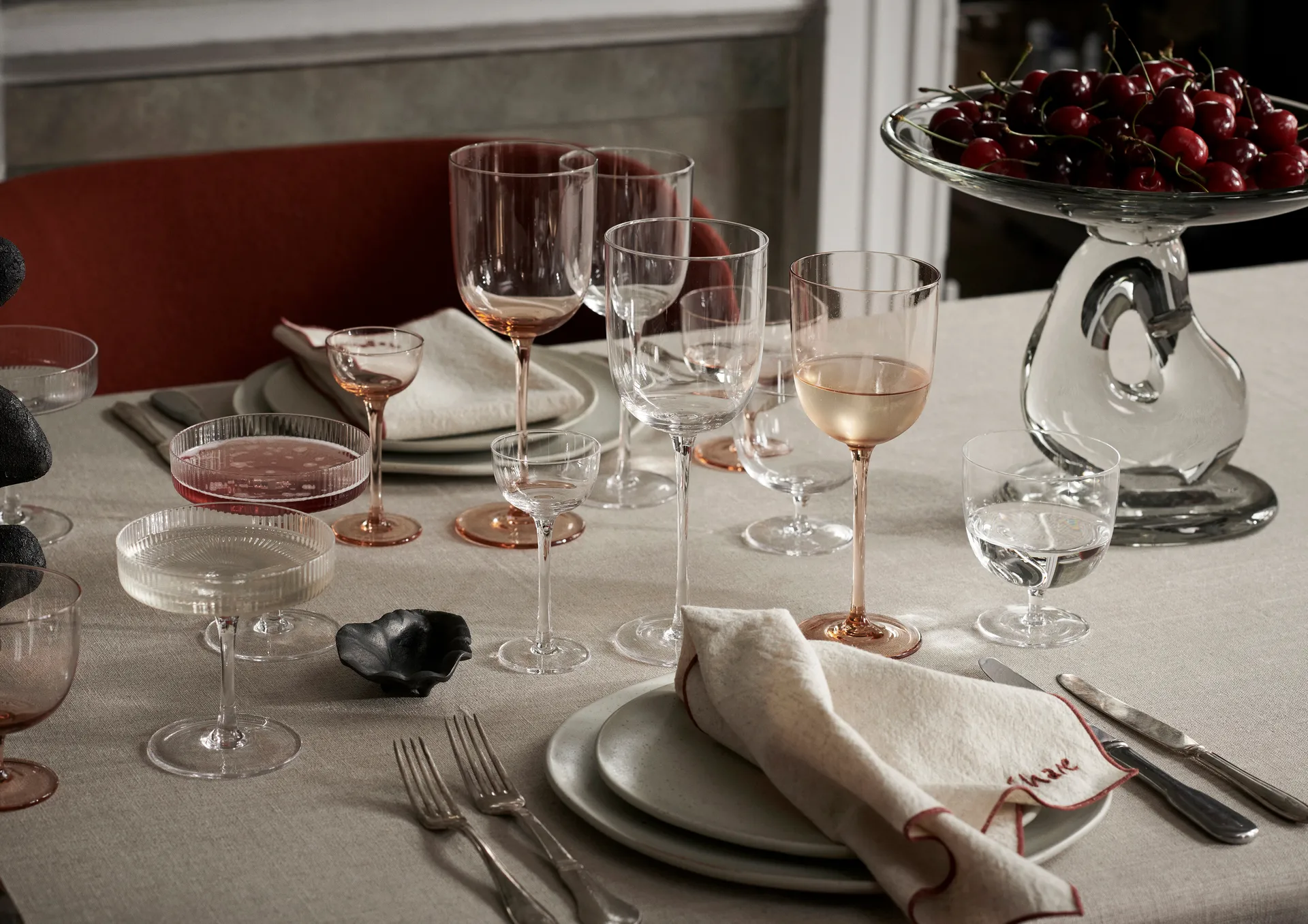 Serviettes Occasions, 4 pièces, Naturel Ferm Living