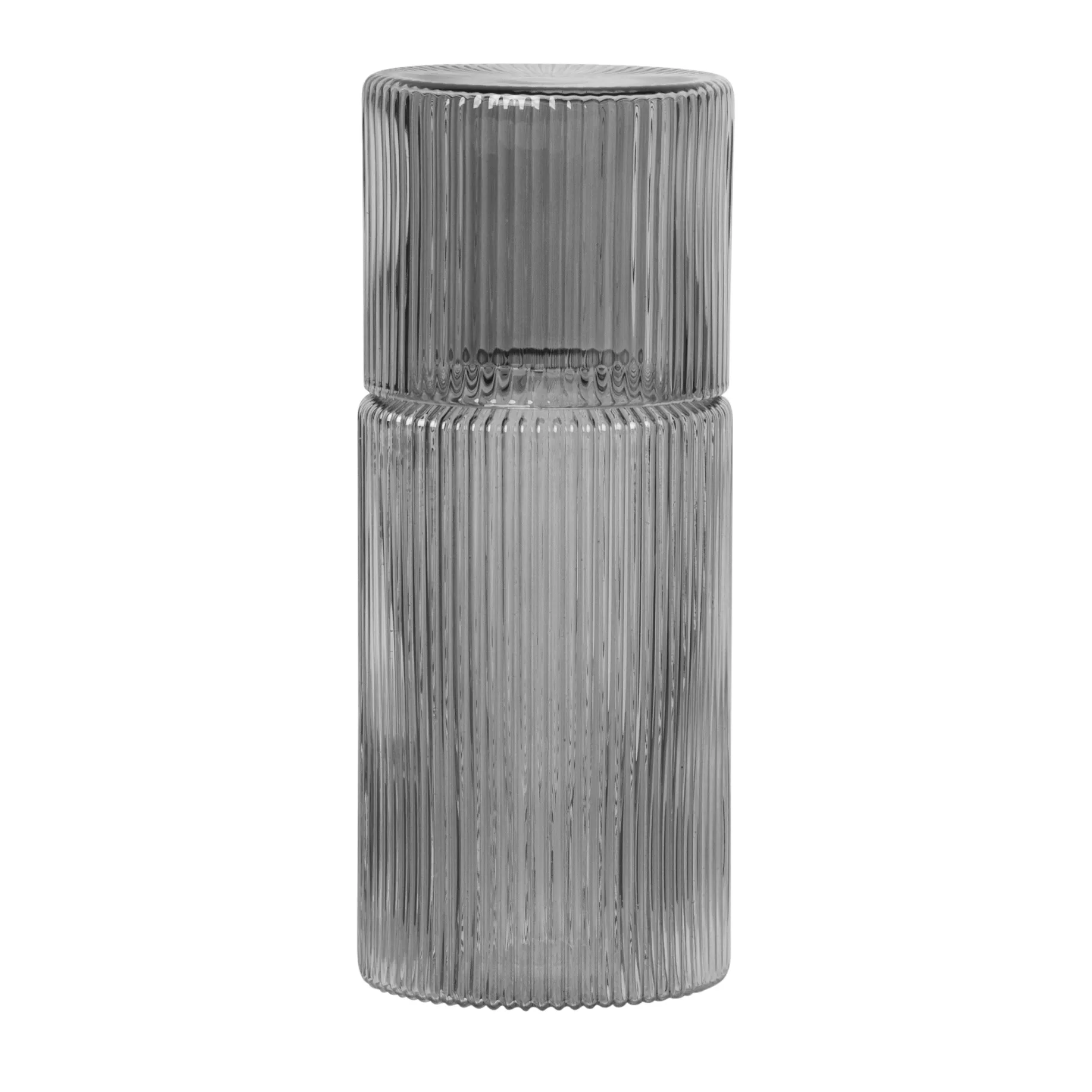 Set carafe Ripple small , smoked grey Ferm Living