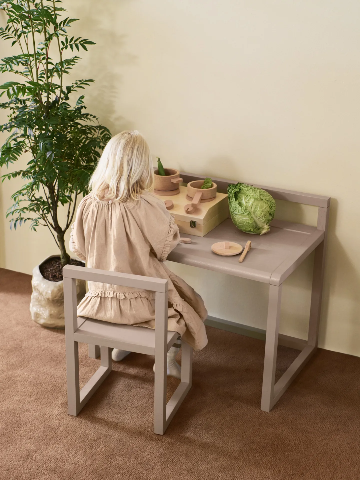 Set de cuisine Toro Suitcase Kitchen pour enfants, Natural Ferm Living