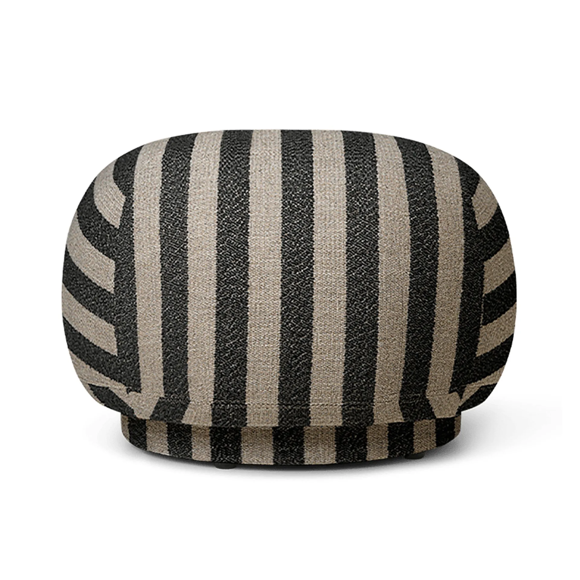 Siège pouf Rico, Louisiana sable noir Ferm Living