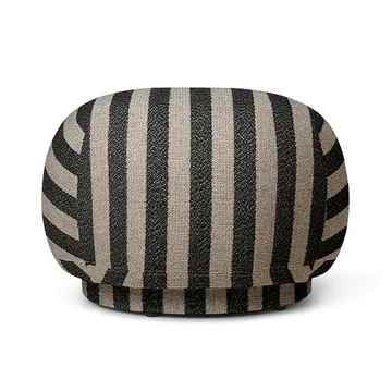 Siège pouf Rico - Louisiana sable noir - Ferm Living