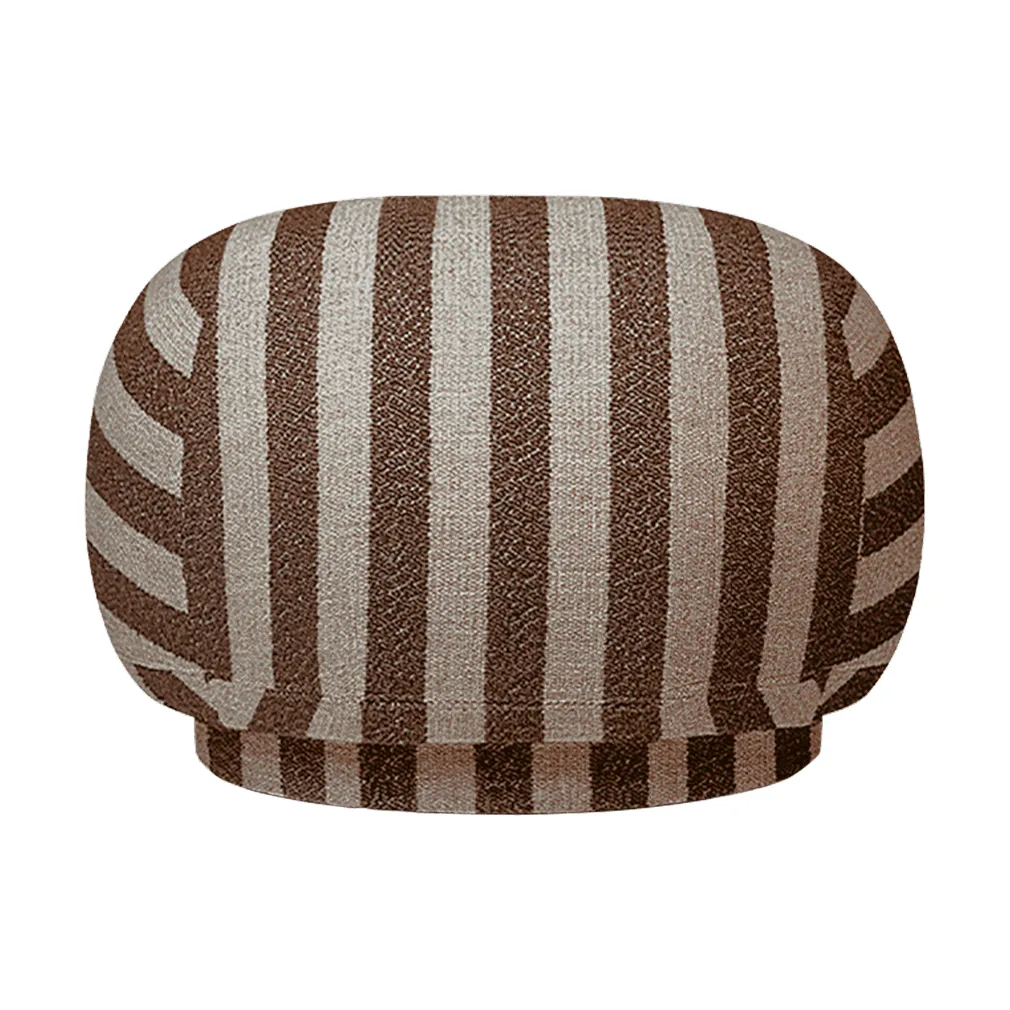 Siège pouf Rico, Louisiana, Sand-chocolate Ferm Living