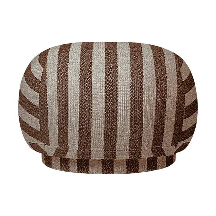 Siège pouf Rico - Louisiana, Sand-chocolate - Ferm Living