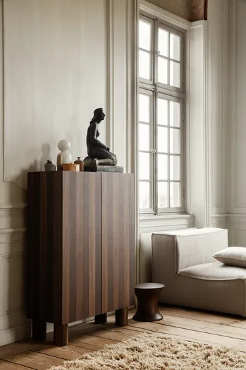 Spin tabouret rond 30 cm - Bois de manguier, Ø33,5x30 cm - Ferm Living