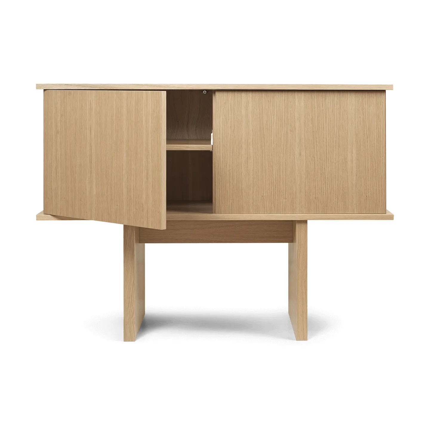 Stilt sideboard single 72,5x100 cm, Natural oak Ferm Living