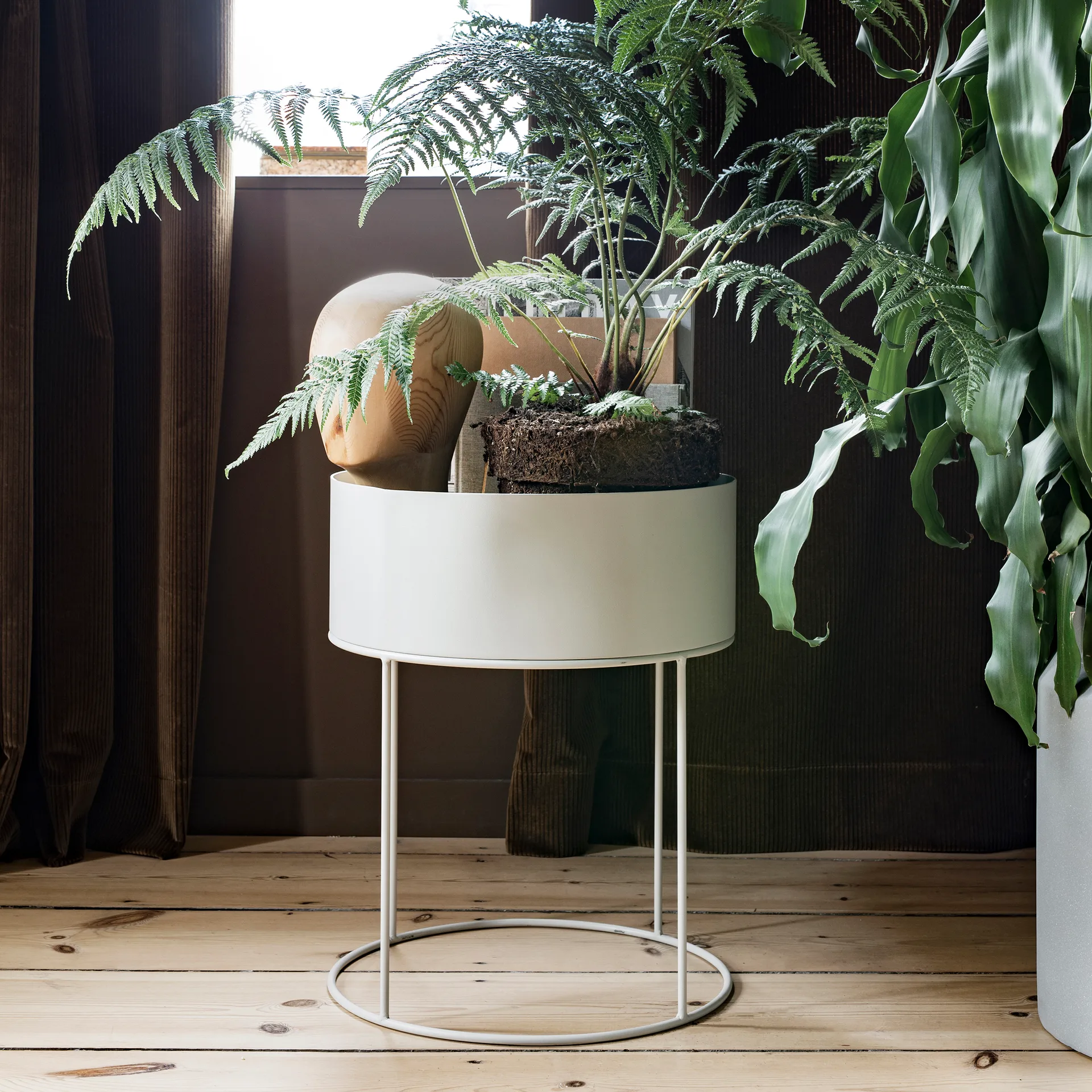 Support Ferm Living Plant Box rond, Cashmere Ferm Living