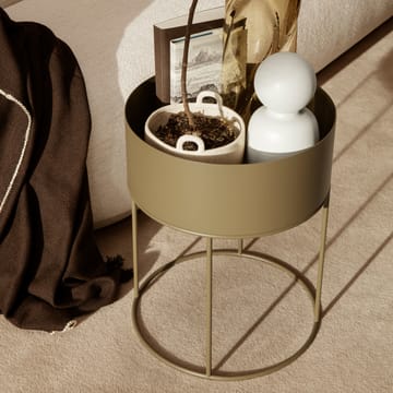 Support Ferm Living Plant Box rond - Olive - Ferm Living