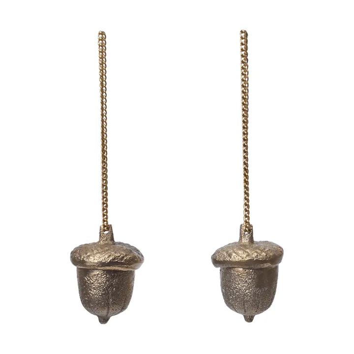 Suspension décorative Acorn, lot de 2 - Laiton - Ferm Living