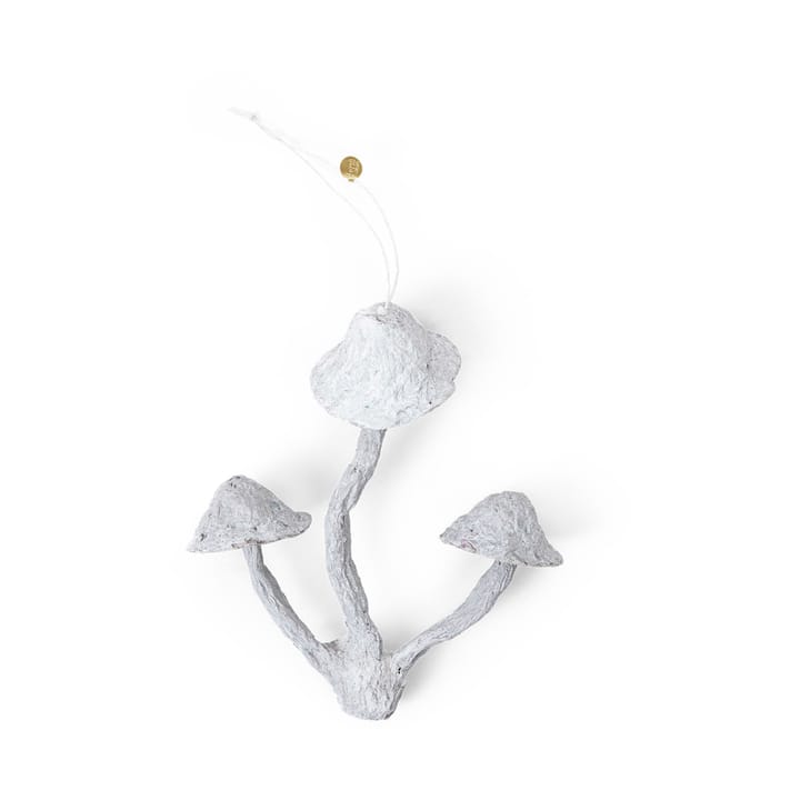 Suspension pour sapin de Noël Mushroom ornament - Faded white - ferm LIVING