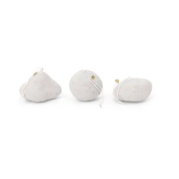 Suspensions pour sapin de Noël Snowball ornaments 3 pièces - White - Ferm Living