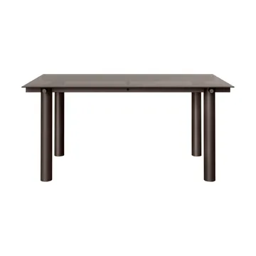 Table à manger Atura - Chocolat noir-verre teinté foncé, 90x160 cm - Ferm Living