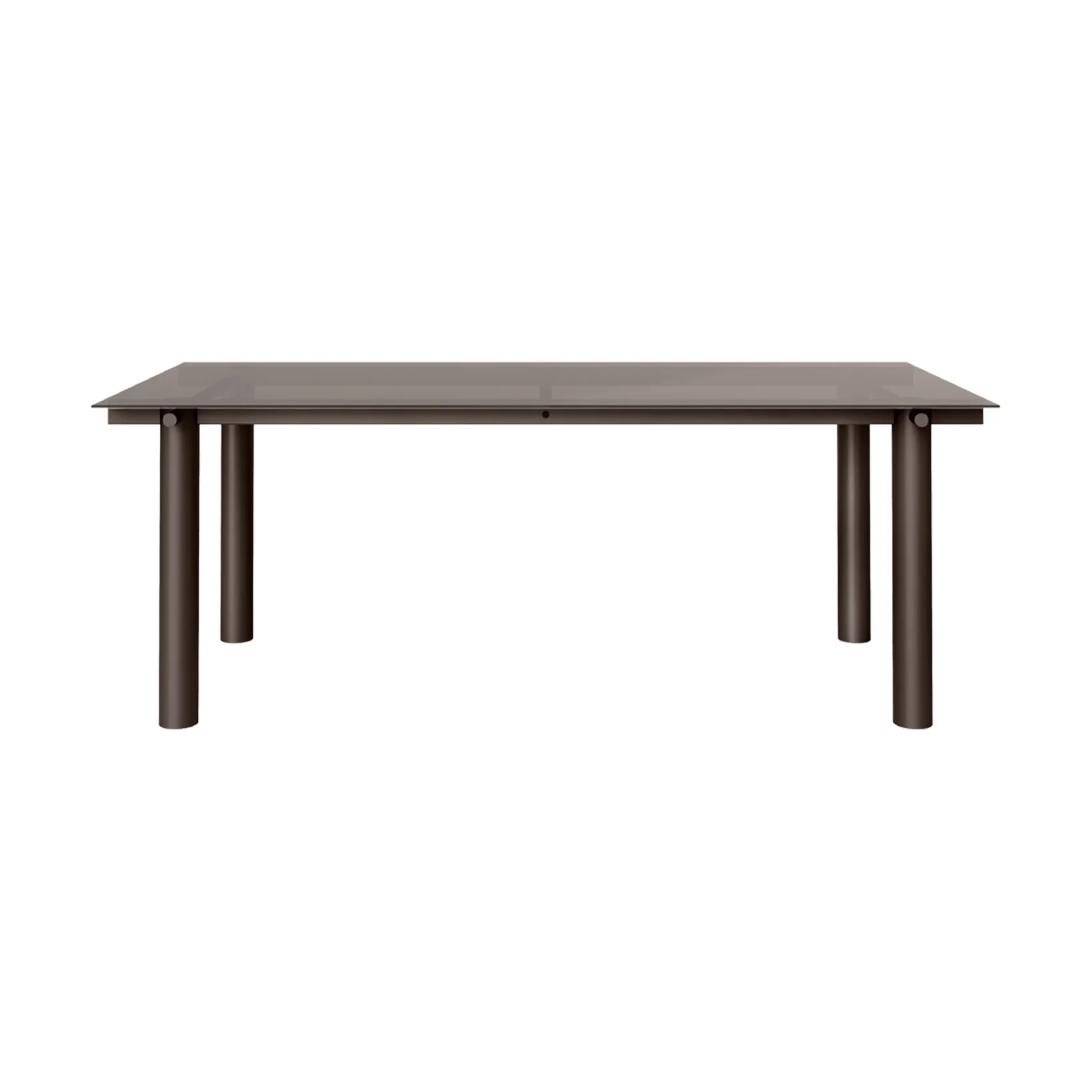 Table à manger Atura, Chocolat noir-verre teinté foncé, 90x200 cm Ferm Living