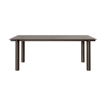 Table à manger Atura - Chocolat noir-verre teinté foncé, 90x200 cm - Ferm Living