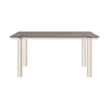 Table à manger Atura - Light cashmere-verre teinté foncé, 90x160 cm - Ferm Living