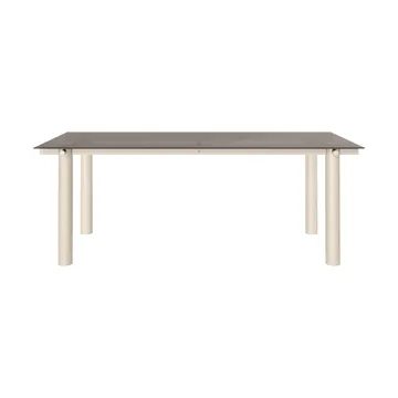 Table à manger Atura - Light cashmere-verre teinté foncé, 90x200 cm - Ferm Living