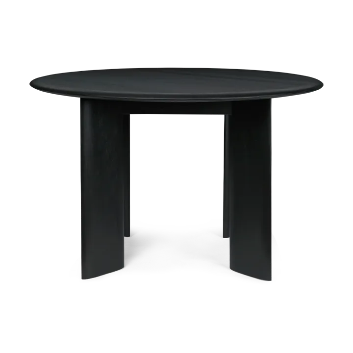 Table à manger Bevel Ø117 cm - Chêne huilé noir - Ferm Living