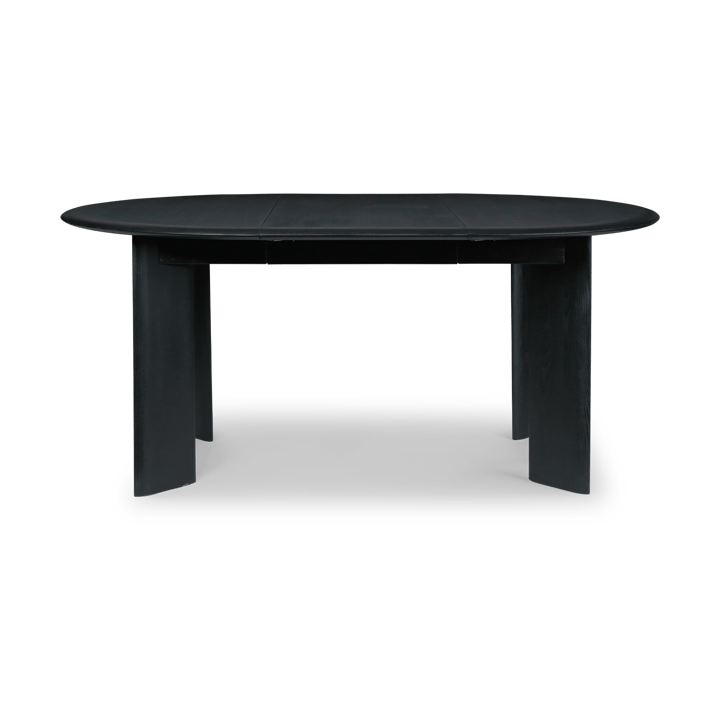 Table à manger Bevel Extendable, 2 rallonges incluses - Hêtre huilé noir - Ferm LIVING