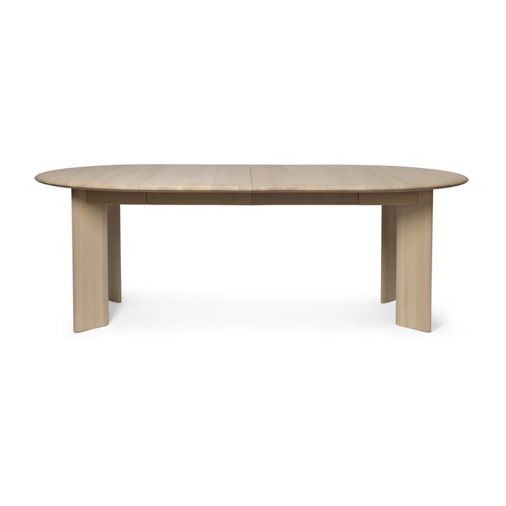 Table à manger Bevel Extendable, 2 rallonges incluses - White Oiled Beech - ferm LIVING