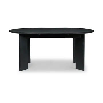 Table à manger Bevel Extendable - Hêtre huilé noir, inclut 2 rallonge - Ferm Living