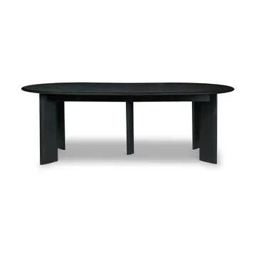 Table à manger Bevel Extendable - Hêtre huilé noir, inclut 2 rallonge - Ferm Living