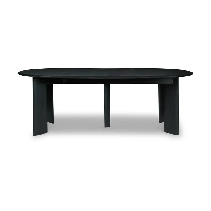 Table à manger Bevel Extendable - Hêtre huilé noir, inclut 2 rallonge - Ferm Living