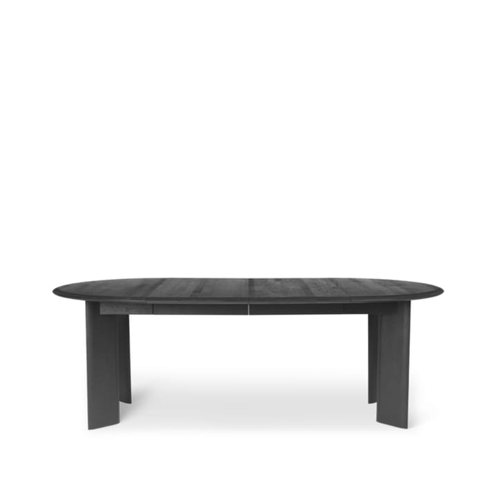 Table à manger Bevel Extendable - oak black oiled, 2 rallonges de 50 cm incluses - Ferm LIVING