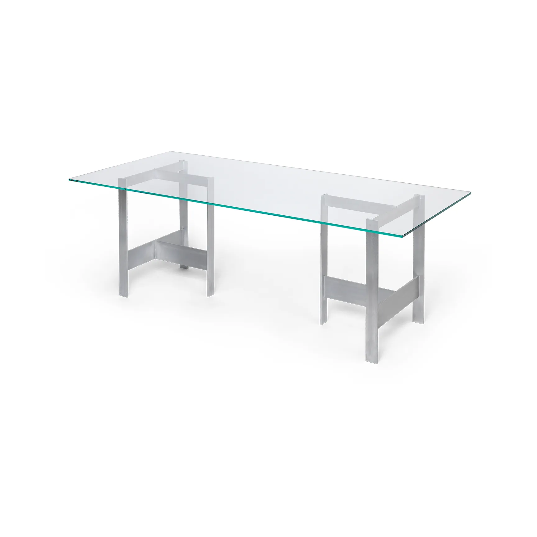 Table à manger Lager 90x200 cm, Glass-aluminium Ferm Living
