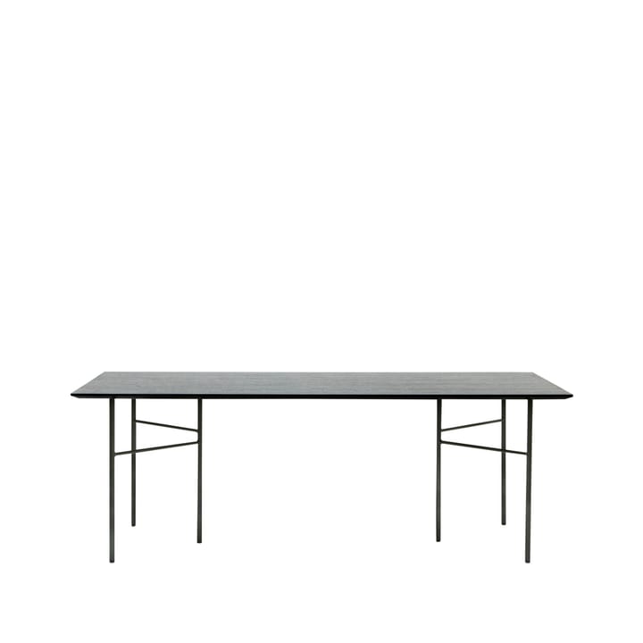 Table à manger Mingle - oak black, 210cm, pieds en métal noir - Ferm LIVING