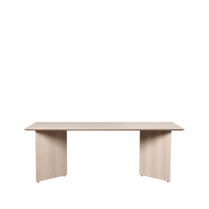 Table à manger Mingle - oak natural veneer, 210cm, pieds en angle chêne - Ferm LIVING