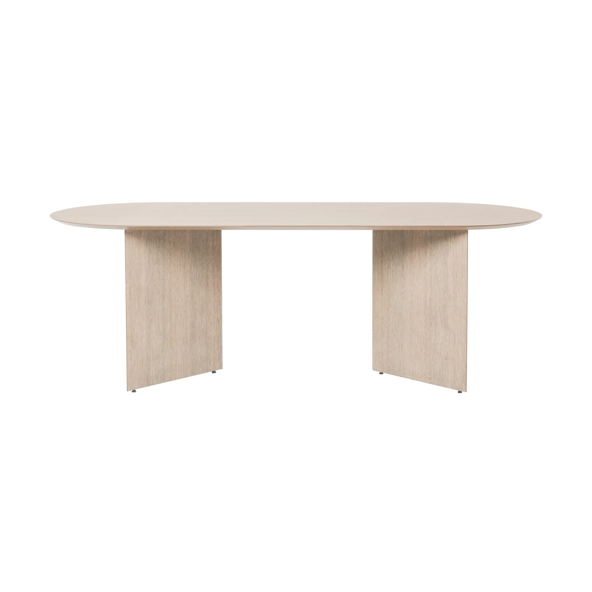 Table à manger Mingle ovale, oak natural veneer, pieds en angle chêne Ferm Living