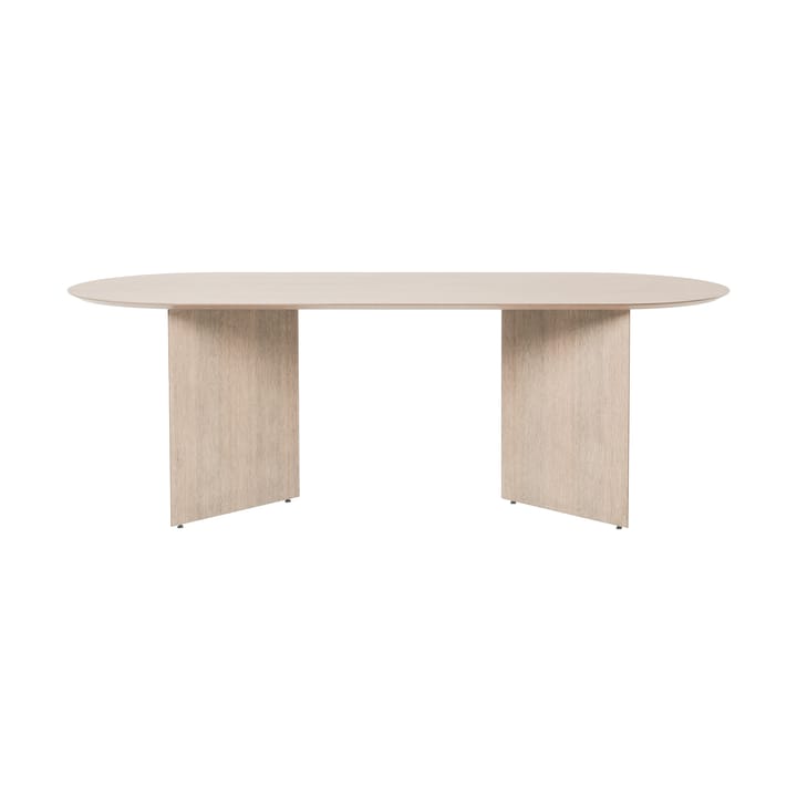 Table à manger Mingle ovale, oak natural veneer, pieds en angle chêne Ferm Living