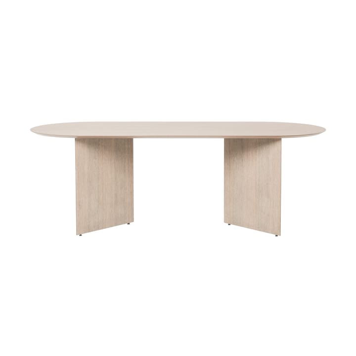 Table à manger Mingle ovale - oak natural veneer, pieds en angle chêne - ferm LIVING