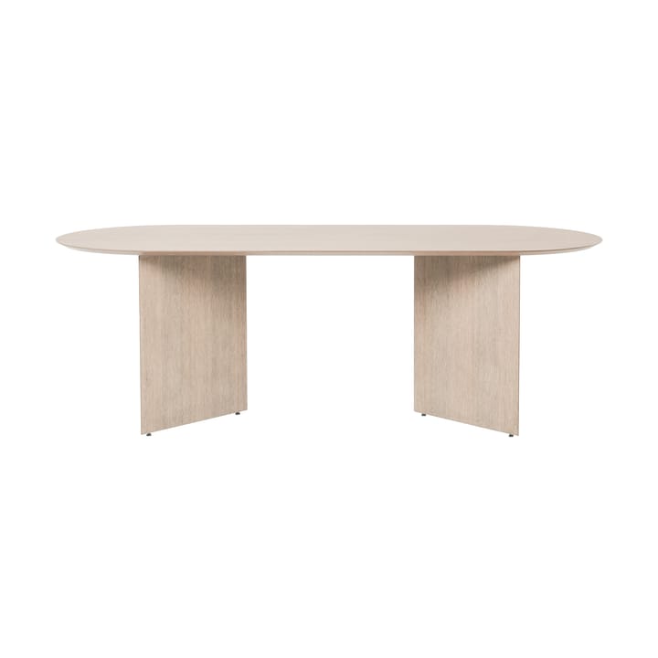 Table à manger Mingle ovale - oak natural veneer, pieds en angle chêne - Ferm LIVING