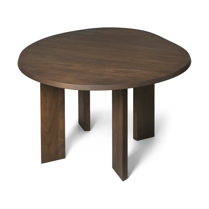 Table à manger Tarn 104,6x113,5 cm, Bois de hêtre foncé teinté Ferm Living