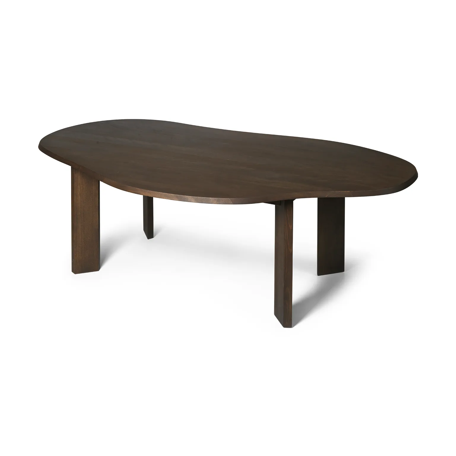 Table à manger Tarn 118,5x220 cm, Bois de hêtre foncé teinté Ferm Living