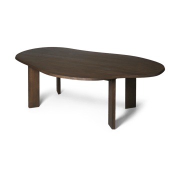 Table à manger Tarn 118,5x220 cm - Bois de hêtre foncé teinté - ferm LIVING