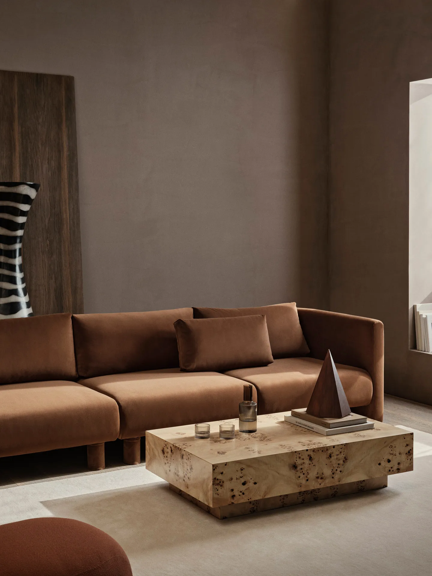 Table basse Burl 70x117x30 cm, Natural Ferm Living