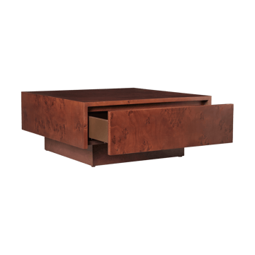 Table basse Burl storage 70x70 cm - Dark stained burl - Ferm Living