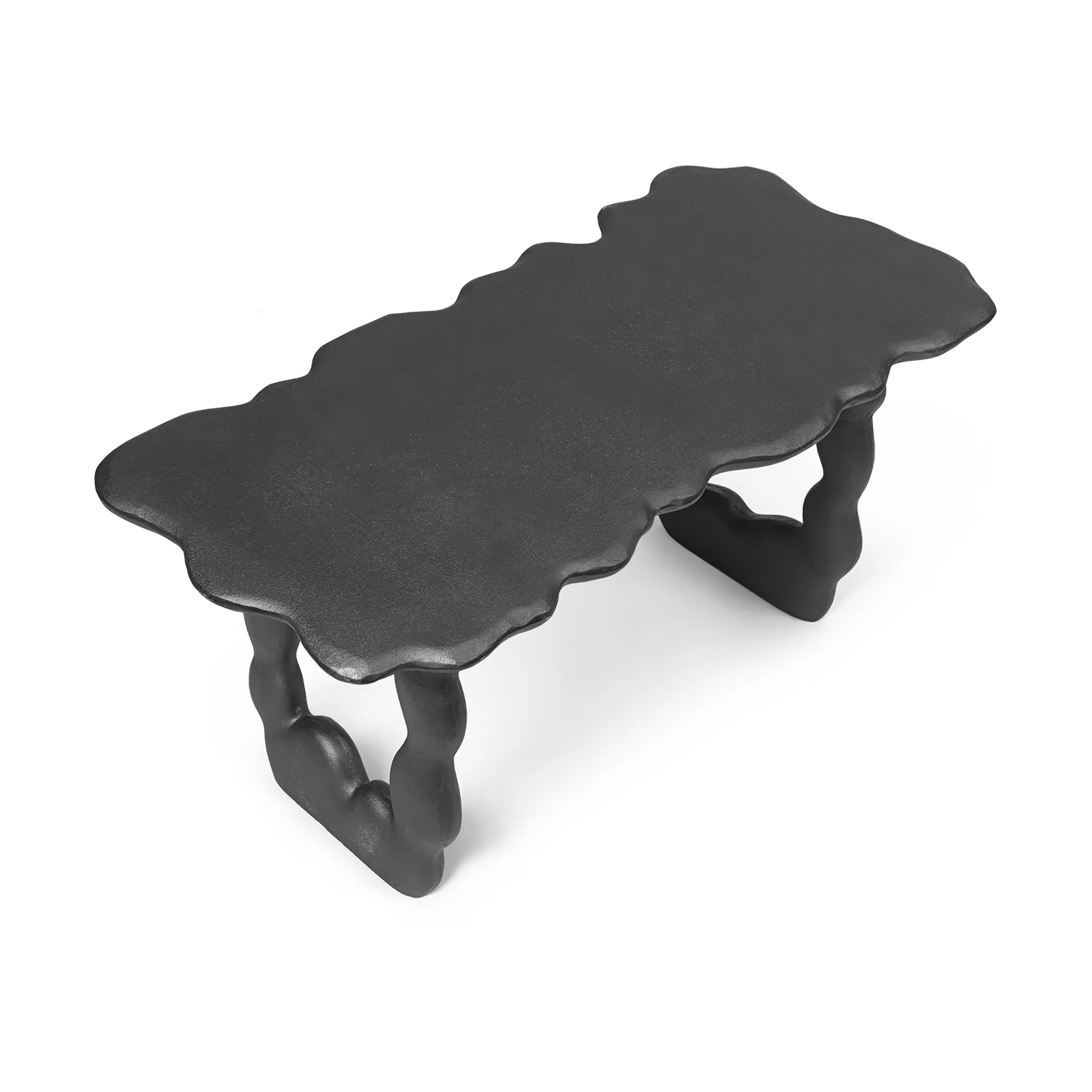 Table basse Dal Piece 100x50x47 cm, Aluminium noir Ferm Living