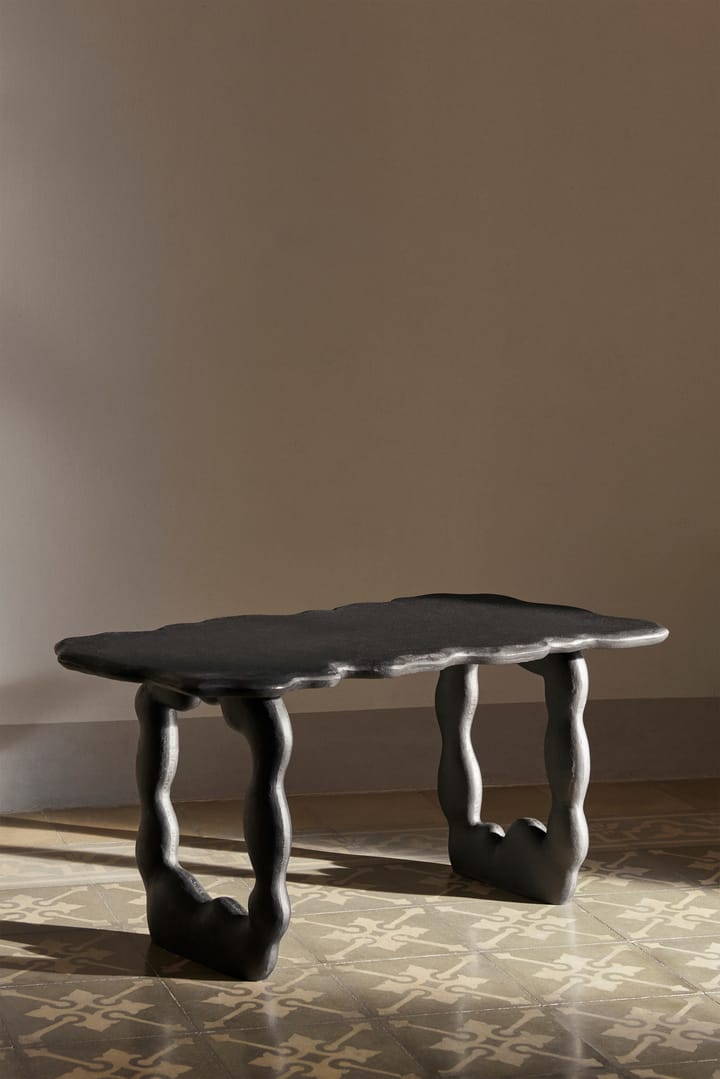 Table basse Dal Piece 100x50x47 cm - Aluminium noir - ferm LIVING