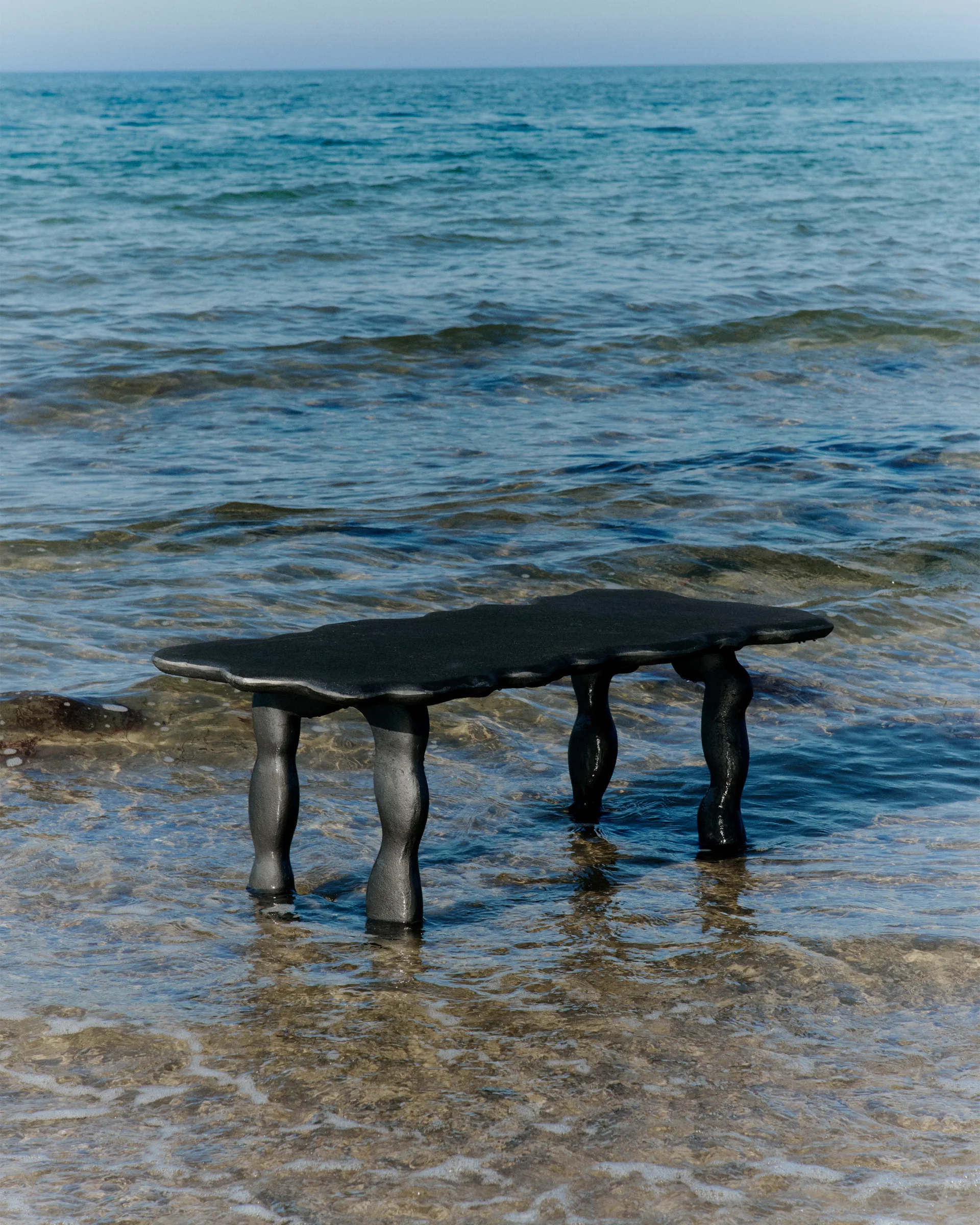 Table basse Dal Piece 100x50x47 cm, Aluminium noir Ferm Living
