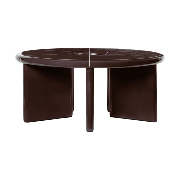 Table basse Deya Ø80x32 cm - Chestnut brown - Ferm Living