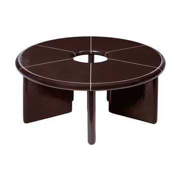 Table basse Deya Ø80x32 cm - Chestnut brown - Ferm Living